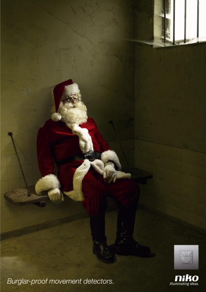 Papá Noel en la publicidad de Niko en 2007