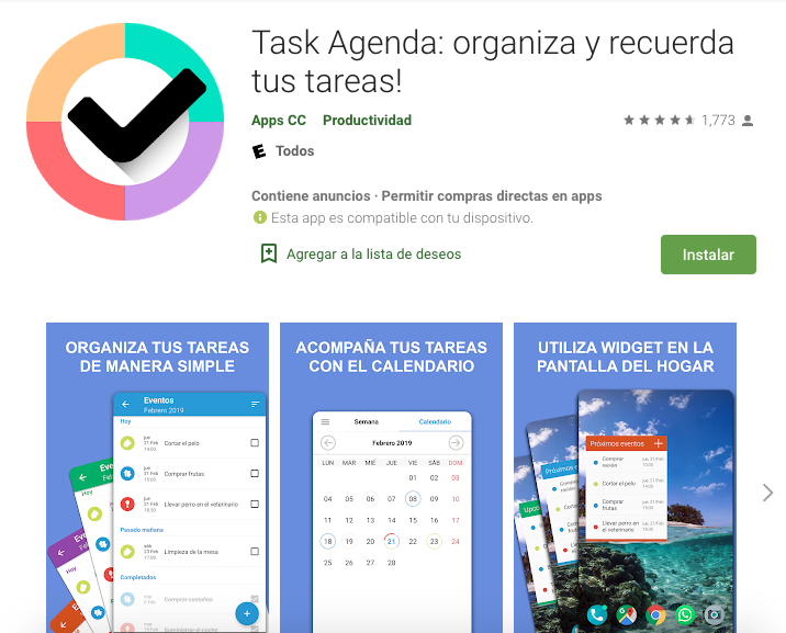 Apps de agenda y calendario