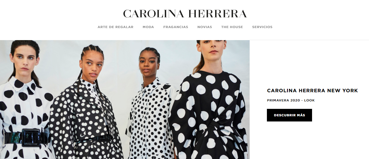 sitio web de Carolina Herrera