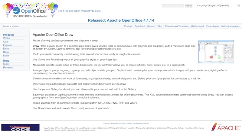 10. Apache OpenOffice Draw